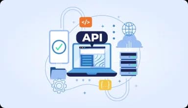 API and system integration services icon